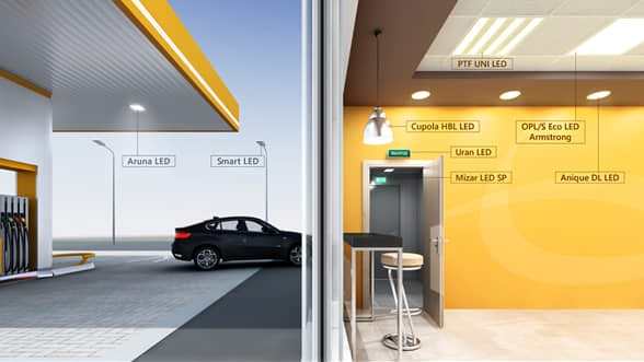 Световые Tехнологии в сотрудничестве с компанией ПНСК сформировали концепцию комплексного энергосберегающего освещения АЗС - фото